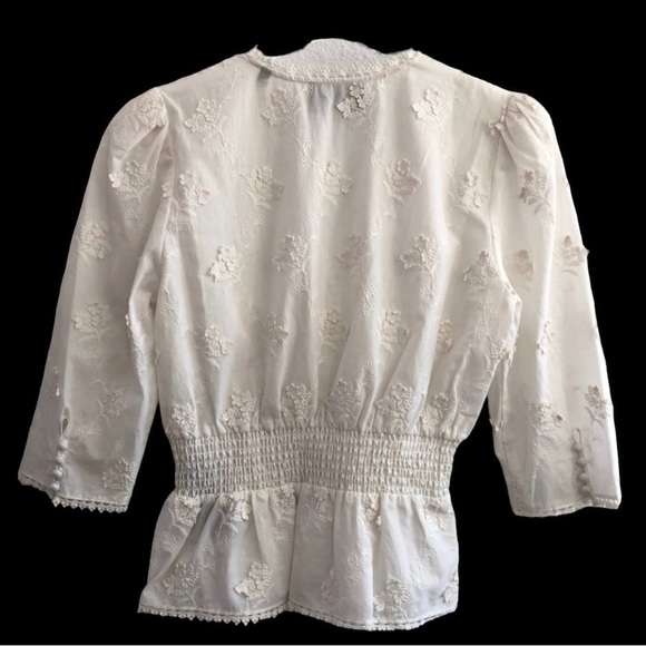 The Kooples 3/4 sleeve v-neck blouse. - Picture 2 of 12